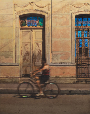 Rance Jones Night Ride (SOLD), 2023 watercolor on paper 12 1/2 x 10 inches