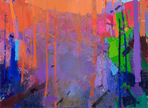Brian Rutenberg, Yoke, 2017, oil on linen, 60 x 82 inches