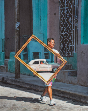 Rance Jones, Illusion, 2021, watercolor on cold press paper, 12 x 10 1/2 inches