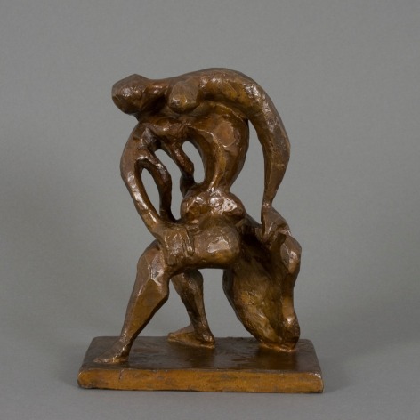 jacques lipchitz, Dancer with Train (SOLD), c.1945, bronze, 9 1/4 (H) x 7 1/4 (W) x 5 1/8 (D) inches