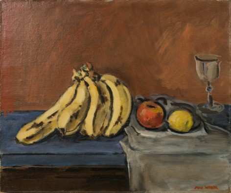 Max Weber, Still Life, c.1913, oil on canvas, 15 1/4 x 18 1/8 inches
