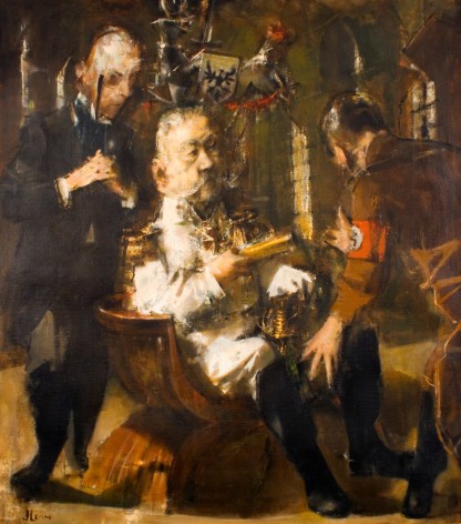 Jack Levine, 1932 (In Memory of George Grosz), 1959, oil on canvas, 64 x 56 inches