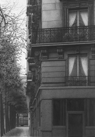 Anthony Mitri Early Morning, Paris, France (SOLD), 2006, charcoal on paper, 20 3/4 x 14 1/8 inches