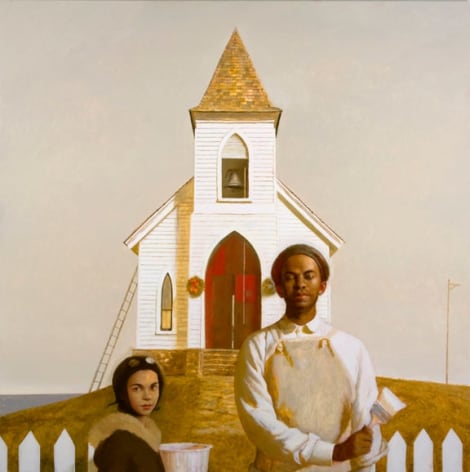 Bo Bartlett, A Glory of Painting (SOLD), 2009, oil on linen, 60 x 60 inches