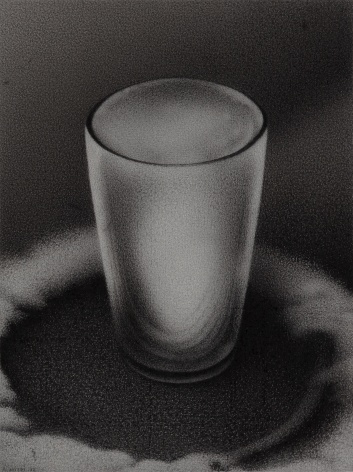 Anthony Mitri Ice Float, 2022 charcoal on paper 7 13/16 x 5 7/8 inches