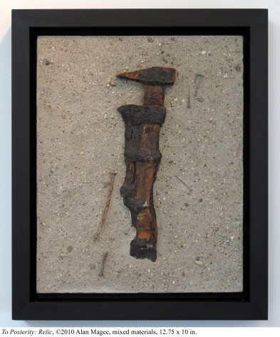 Alan Magee, To Posterity: Relic, 2010, mixed media, 12.75 x 10 inches