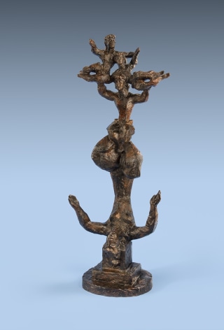 Chaim Gross, The Hanneford Family Acrobats, 1964, bronze, 40 x 16 1/2 x 11 inches, Edition of 6