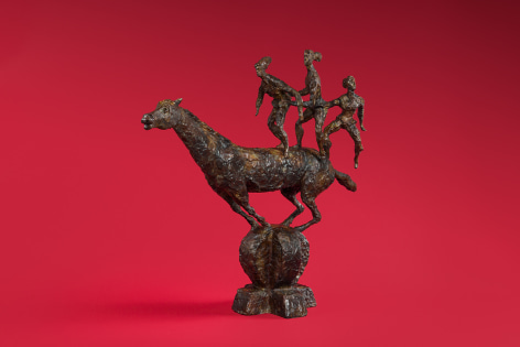 Chaim Gross, Bareback Riders, 1960, bronze, 25 x 27 1/2 x 8 1/4 inches, Edition of 6