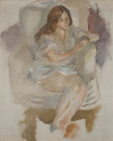 jules pascin, Repos (Repose), 1925, oil on canvas, 28 3/8 x 22 1/4 inches