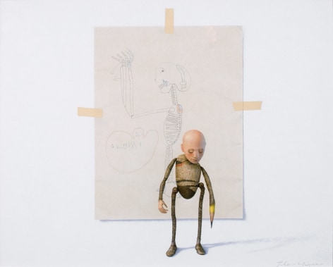alan magee, The Young Albinus, 1997, acrylic and graphite on Whatman paper, 15 1/2 x 19 inches
