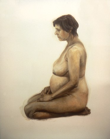 Lisa Bartolozzi, She: Wisdom Series Study, 1997, acrylic paint, charcoal &amp;amp; acrylic medium on paper, 37 x 26 inches