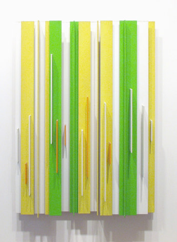 Charles Biederman, No. 36, Ornans, 1952 - 1973, painted aluminum, 39 h x 32 w x 5 d inches