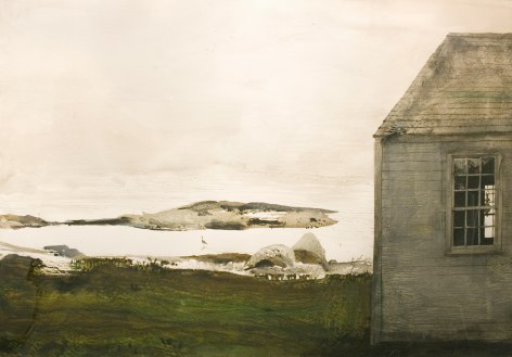 Andrew Wyeth, Sea Level, 1982, watercolor on paper, 28 3/4 x 42 inches