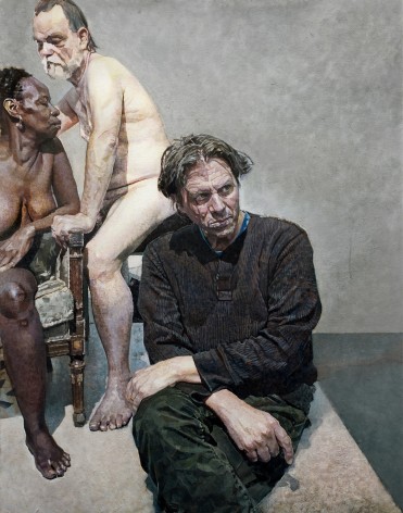 Bernardo Siciliano, Portrait of Vincent Desiderio, 2018, oil on canvas, 57 x 43 inches
