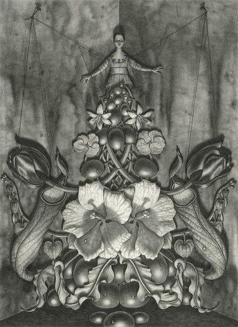 maria tomasula, We Eat The Sun, 2018, graphite on paper, 22 x 16 inches