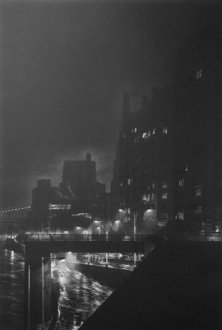 craig mcpherson, FDR Drive, 1993, mezzotint printed on white BFK Rives paper, 35 1/2 x 23 3/4 inches