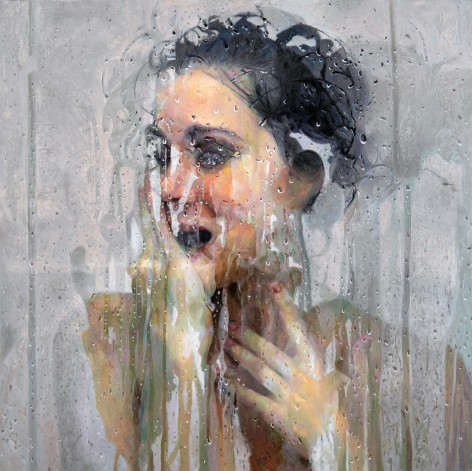 Alyssa Monks, Watch The Only Way Out Disappear, 2021,  oil on linen, 54 x 54 inches
