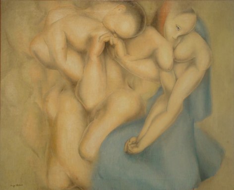 hugo robus, Worship, 1920, oil on canvas, 26 x 32 inches