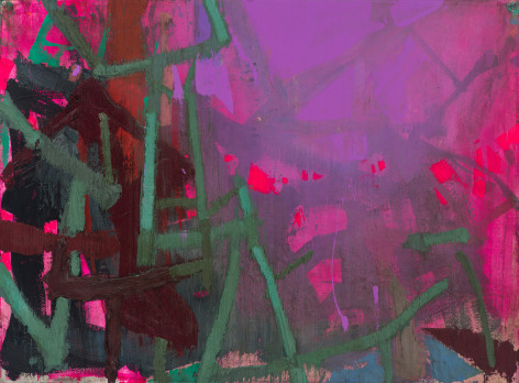 Brian Rutenberg, River Diver 3, 2021-22, oil on paper, 22 1/2 x 30 inches