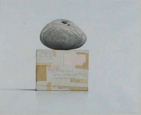 Alan Magee, Stone on Wakefield Box (Robin Hunt) (SOLD), watercolor and pencil on paper, 15 1/4 x 19 inches