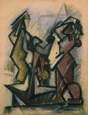 Hans Burkhardt, Untitled, 1940, pastel on paper, 24 1/8 x 18 inches