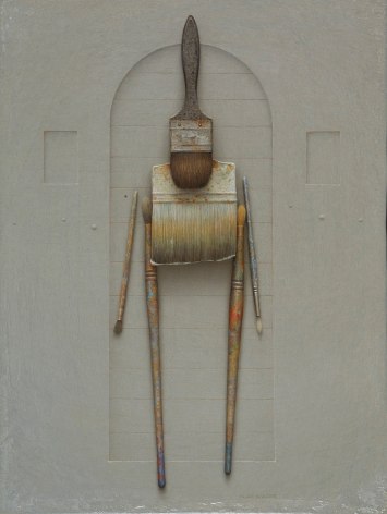 alan magee, Cicerone, 2010, acrylic and oil on panel, 24 x 18 inches