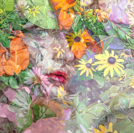 Alyssa Monks, Infinite, 2019, oil on linen, 40 x 40 inches