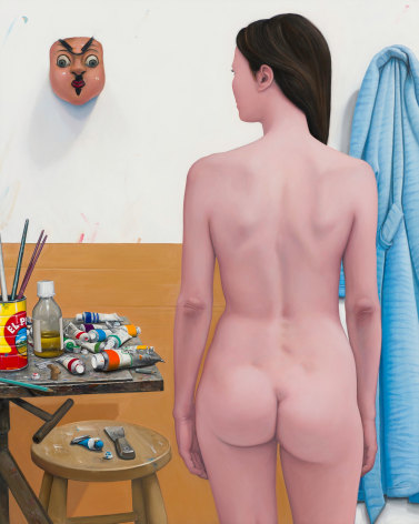 William Beckman, Studio Five, 2010-12, oil on panel, 60 x 49 1/4 inches