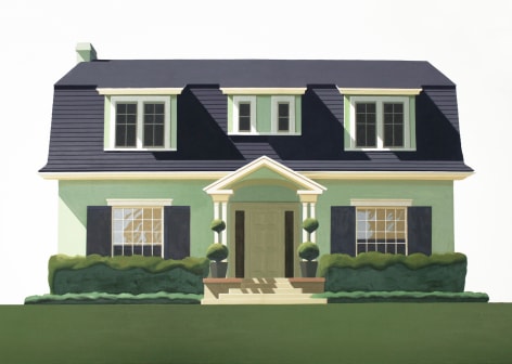 Robert Cottingham, House on Windsor (SOLD), 1969, oil on canvas, 51 x 72 inches