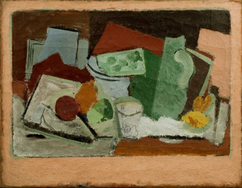 Arshile Gorky, Still Life (Nature Morte), c.1928, oil on canvas, 26 1/8 x 34 1/8 inches