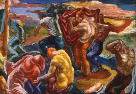 James H. Daugherty, Lynching, 1925-27, oil on canvas, 24 x 35 inches