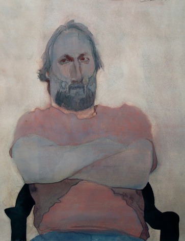 David Levine, Strong Man, 1993, watercolor on paper, 17 7/16 x 13 inches