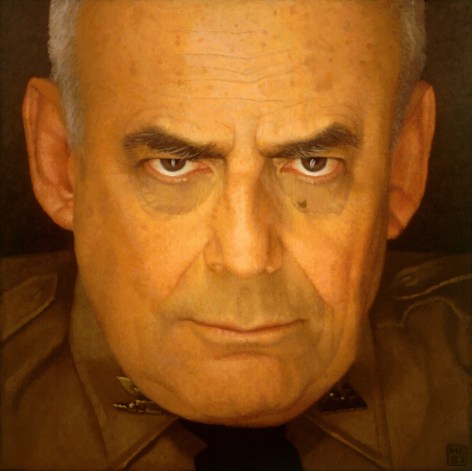 Michael Leonard, Lincoln Kirstein, 1982-83, alkyd-oil on masonite, 19 x 19 inches