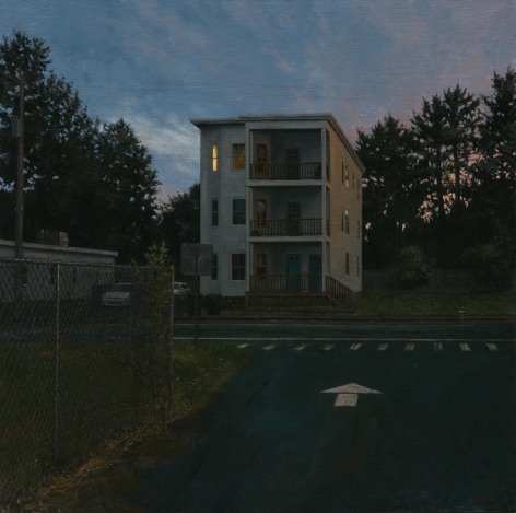linden frederick, Triple, 2014, oil on linen, 34 x 34 inches