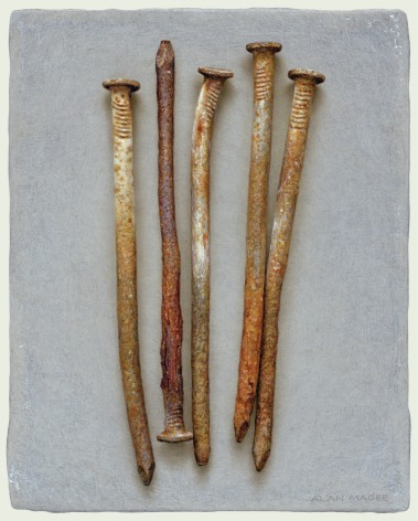 Alan Magee, This Half Century: Matinicus, 2016, acrylic on panel, 10 x 8 inches