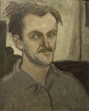 Milton Avery, Untitled Self-Portrait, c. 1935, oil on panel, 19 3/4 x 17 3/4 inches