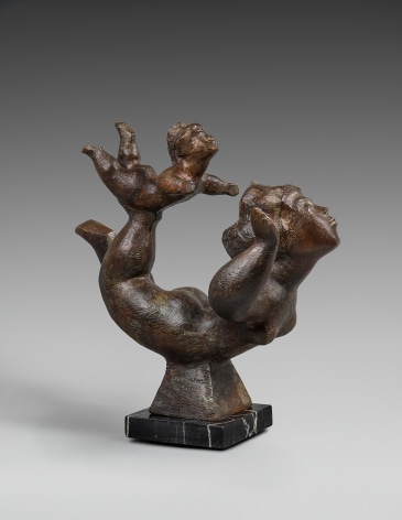 Chaim Gross, Balancing, 1972, bronze, 20 x 22 x 13 inches, Edition of 6