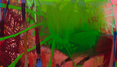 Brian Rutenberg, Banner of the Coast (Cat's Eye), 2021-22, oil on linen, 40 x 70 inches