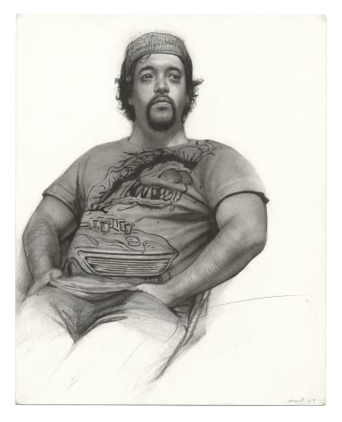 Steven Assael, Sal, 2009, graphite and crayon on paper, 14 x 11 1/4 inches