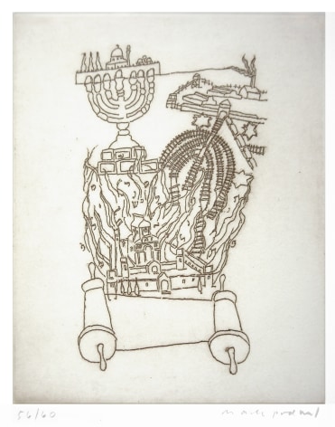 mark podwal, In Every Generation, 1998, etching on paper, 9 3/4 x 8 inches (image), Edition of 60