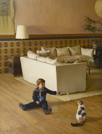 Play, 1989, oil on canvas, 78 1/2 x 59 inches
