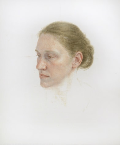 robert bauer, Erica, 2010, egg tempera on paper, 12 x 10 inches