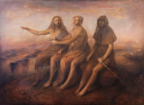 odd nerdrum, You See We Are Blind, oil on canvas, 73 x 100 3/4 inches