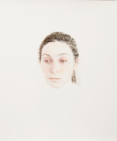 Robert Bauer, Isabel, 2014, tempera on gessoed paper, 12 x 10 inches