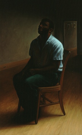 wade schuman, Blind Singer, 1992-94, oil on linen, 72 x 44  inches