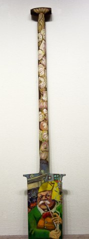Red Grooms, L'Arlesien, 1984 oil on wood/metal, 48 x 8 x 2 inches