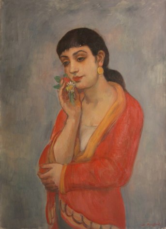 Bernard Karfiol, Havana Beauty, c.1945, oil on canvas, 30 x 22 inches