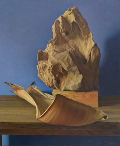 Claudio Bravo, Stone and Spathe, 2010, oil on canvas, 39 3/8 x 31 7/8 inches
