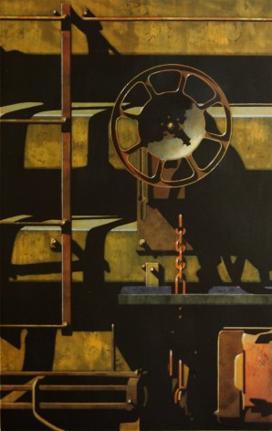 robert cottingham, Rolling Stock, for Jesse, 1992, etching and aquatint on paper, Paper: 29 1/2 x 22 1/2 inches