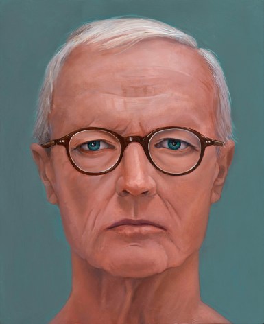 William Beckman, Self-Portrait, 2021, oil on panel, 15 1/2 x 12 5/8 inches